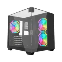 MaxGreen S275-33 Three Glass Full View Mid-Tower M-ATX Gaming Casing